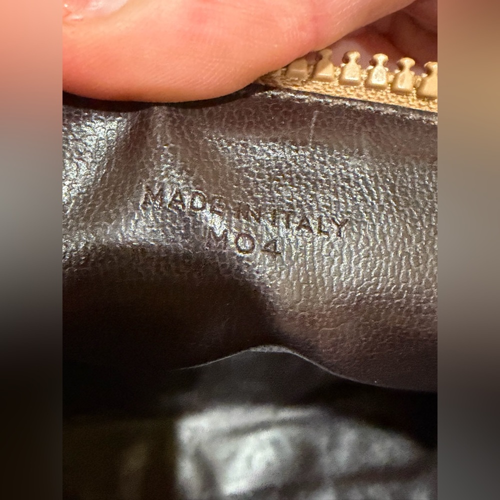 CELINE Caramel Leather Vintage Pouch w/unbranded strap - Picture 10 of 12